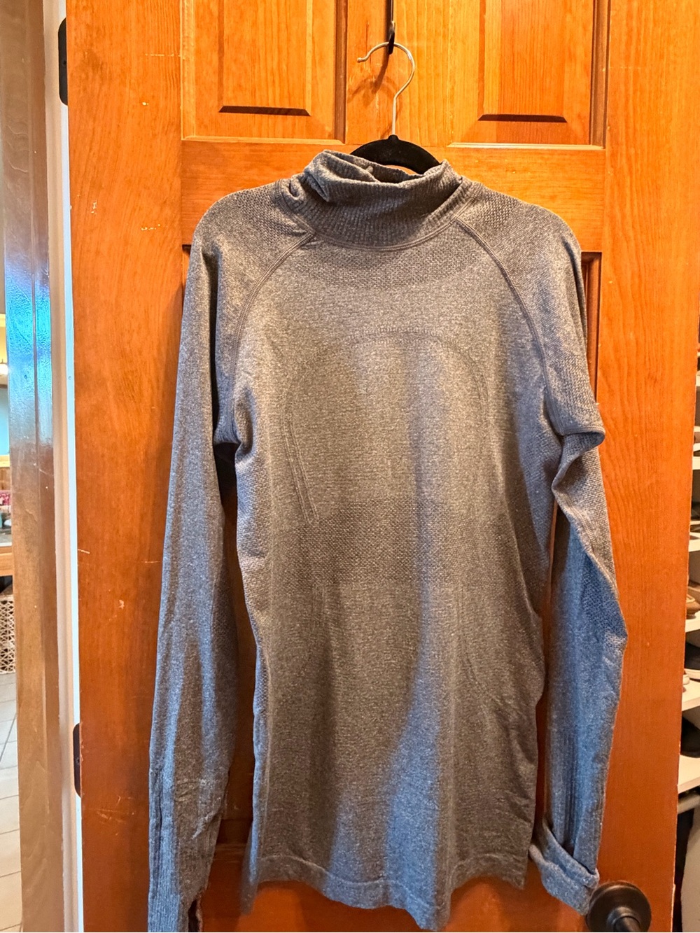 lululemon athletica Gray Long-Sleeve Turtleneck Top